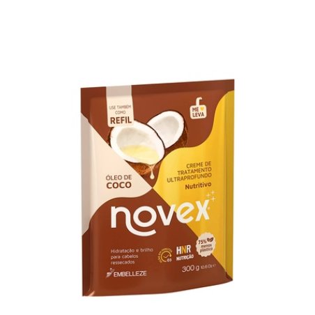 Novex Coconut Oil Treatment Cream 300g Refill - Professional Hair Care