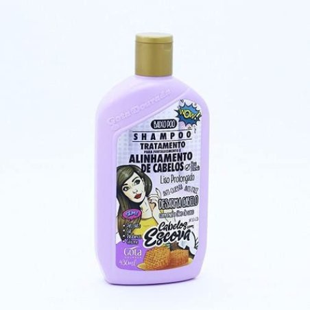 Drop Dourada Smooth Curled – Shampoo With Keratin Hair, Without Salt – 430 Ml