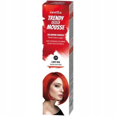 Venita Trendy Color Mousse Hair Dye 34 Red 75ml