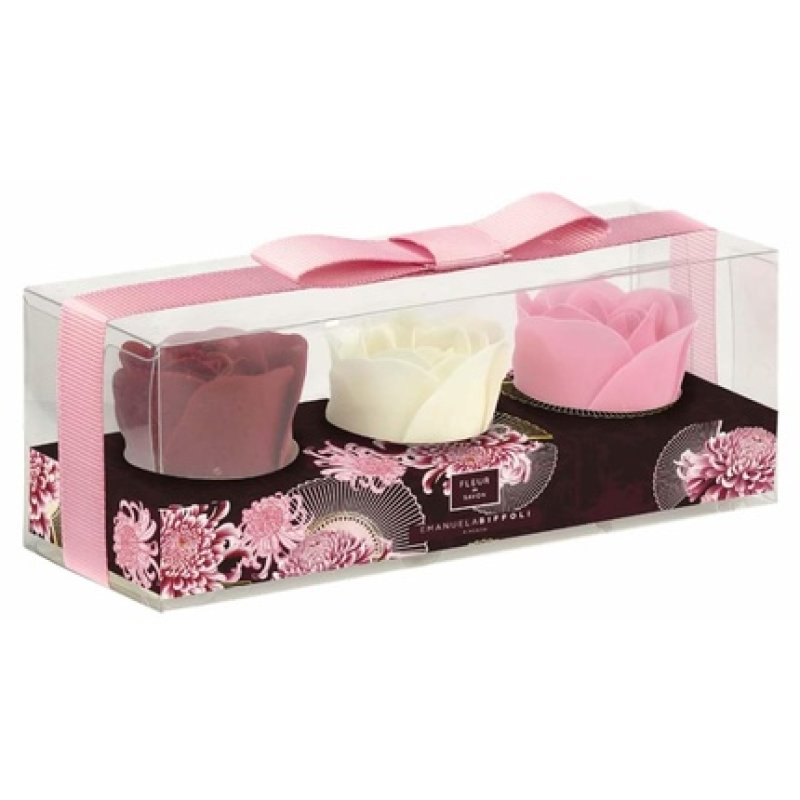 Emanuela Biffoli Tris Di Fiori Soap with Star Rose Fragrance 13.5g