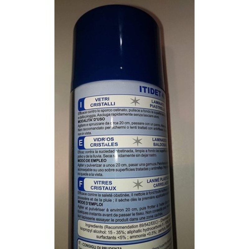 Itidet 40 Spray for Washable Glass and Surface Mirrors 500ml