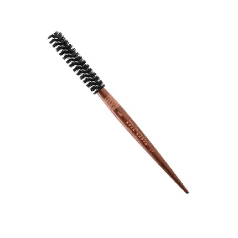 Acca Kappa Twisted Wire Brush 907 Hair Dryer Round Brush with Kotibé Wood Handle 23 cm