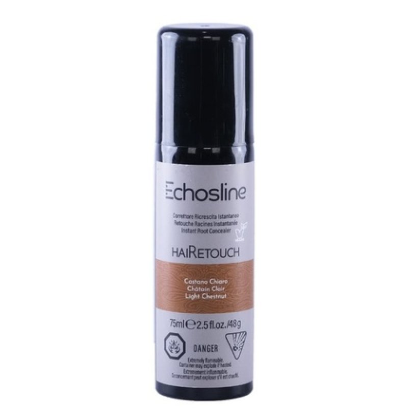 HaiRetouch Retouch Spray Instant Regrowth Concealer Light Brown 75ml EchosLine Vegan