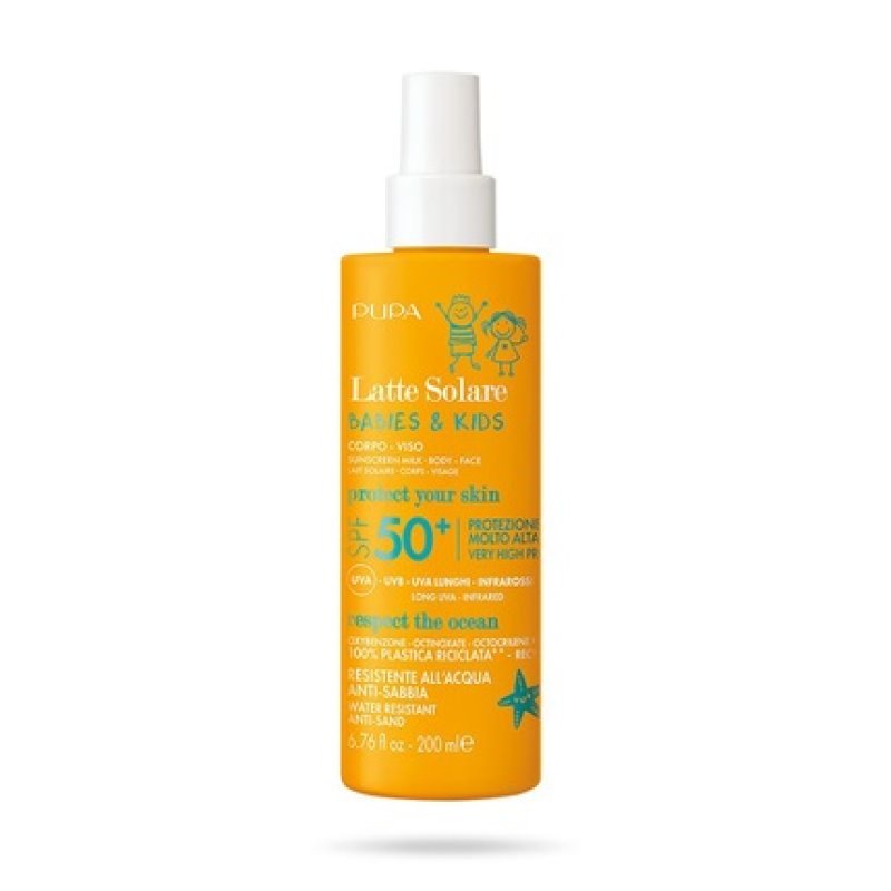 Pupa Milano Gentle Sun Protection Milk For Babies And Children Spf 50