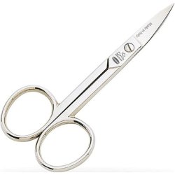 Classica Traditional Carbon Steel Nickel Plated Curved Blade Nail Scissors