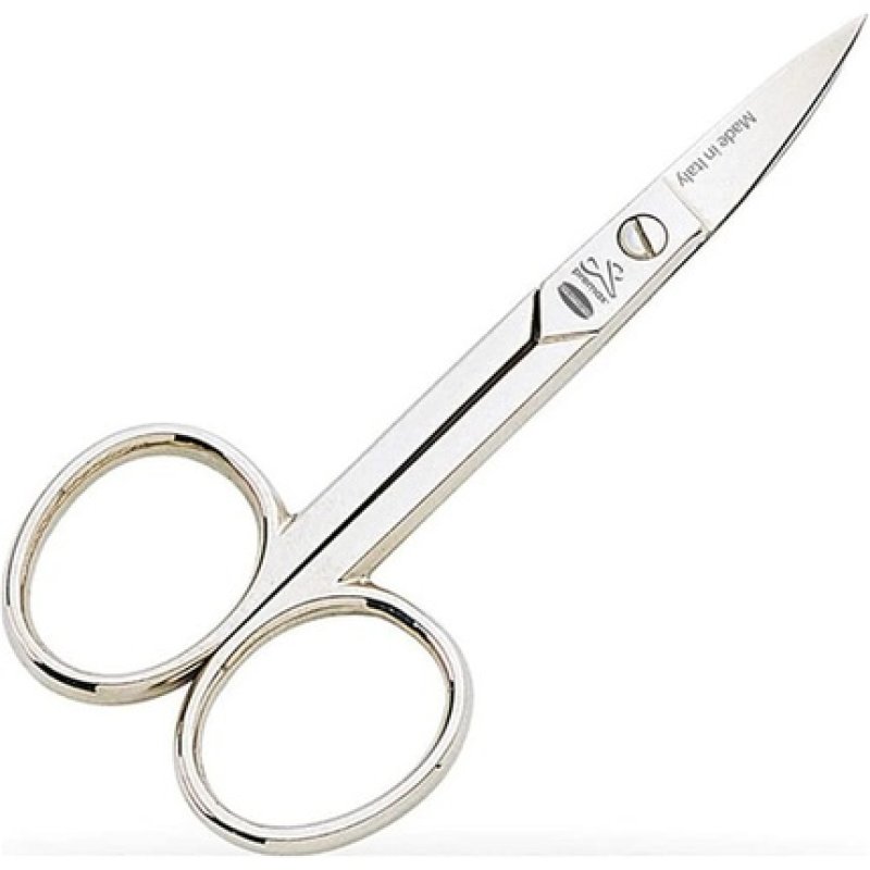 Classica Traditional Carbon Steel Nickel Plated Curved Blade Nail Scissors