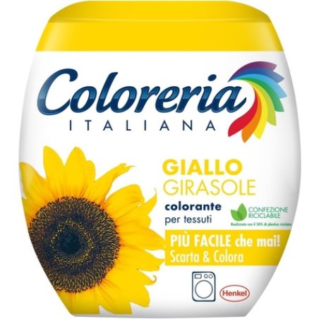 Coloreria Italiana Grey Dye for Fabrics and Clothes in Washing Machine - Yellow