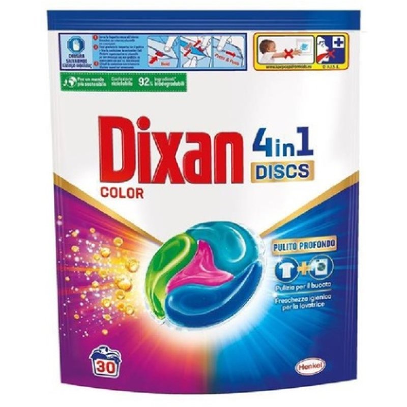 DIXAN ECODOSI DISCS 30 PZ COLOR