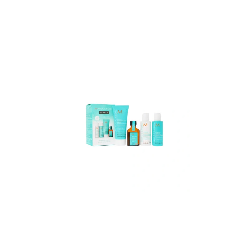 Set Moroccanoil Hydrating Shampoo 70ml Conditioner 70ml Styling Cream 75ml Treatment 25ml
