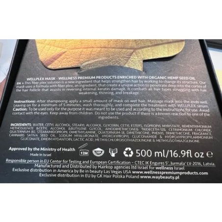 Wellness Premium Wellplex Hair Mask for All Hair Types Enriched with Organic Ingredients