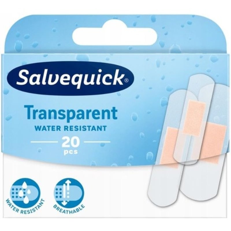 Salvequick Universal Transparent Plasters 20pcs