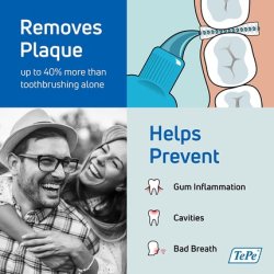 TEPE Interdental Brush Original Soft Dental Brush for Teeth Cleaning 1.5mm Black Size 8