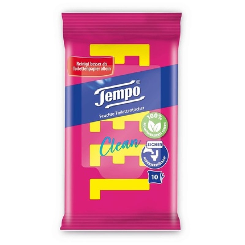Tempo Moist Gentle and Nourishing Travel Pack 10 Tissues