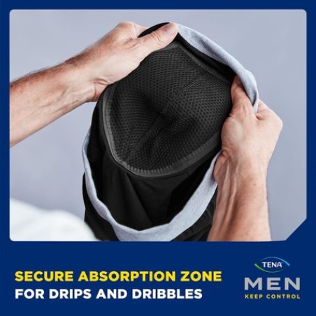 TENA Men Washable Protective Pants Soft Comfy and Secure Boxers for Drips and Dribbles Invisible Protection Classic Cut