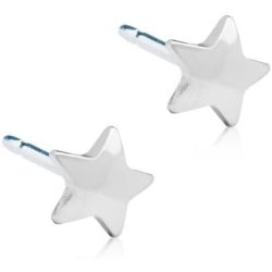 Blomdahl Hypoallergenic Silver Titanium Star Stud Earrings