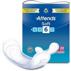 Attends Soft 6 Heavy Bladder Weakness Hygiene Pads 38 Pieces