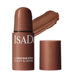IsaDora Stick'n Brush Contouring Stick with Brush Matte Natural Contour 2-in-1 Cream Contour Stick and Brush Warm Mocha