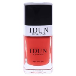 IDUN Minerals Nail Polish Infused with Vitamins and Sweet Almond Oil 0.37oz Karneol Orange