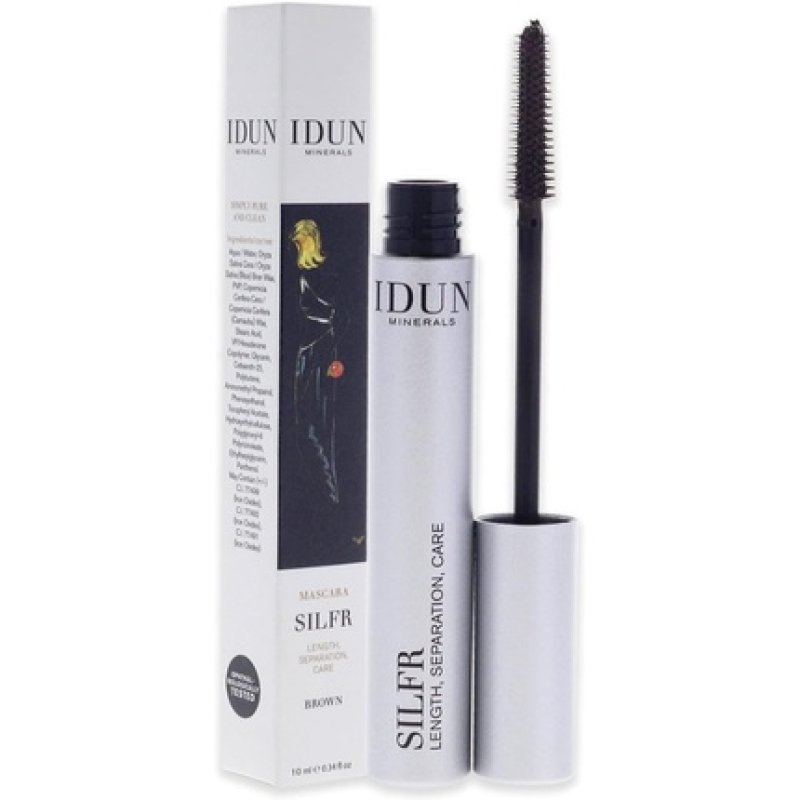Idun Minerals Silfr Lengthening Mascara 012 Brown for Women 0.34oz