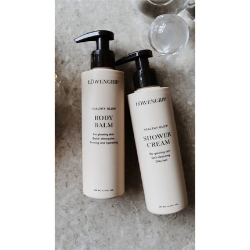 Löwengrip Healthy Glow Shower Cream Prebiotics Betacarotene Nourishing Dry Skin 200ml