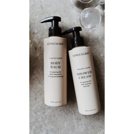 Löwengrip Healthy Glow Shower Cream Prebiotics Betacarotene Nourishing Dry Skin 200ml