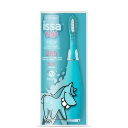 FOREO ISSA Kids Ultra-Hygienic Silicone Sonic Electric Toothbrush for Kids 5-12 with Tongue Scraper and Mini Hybrid
