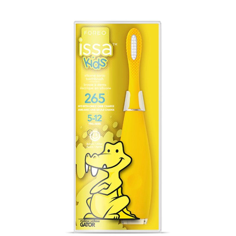 Foreo ISSA Kids Enfant Brosse à dents à ultrasons Jaune