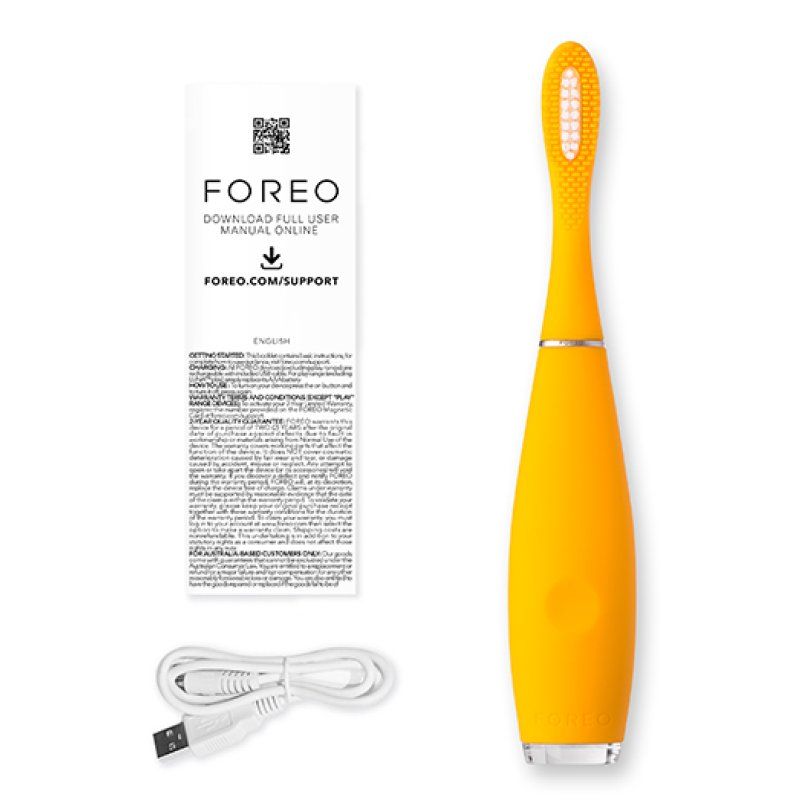 Foreo ISSA Kids Enfant Brosse à dents à ultrasons Jaune