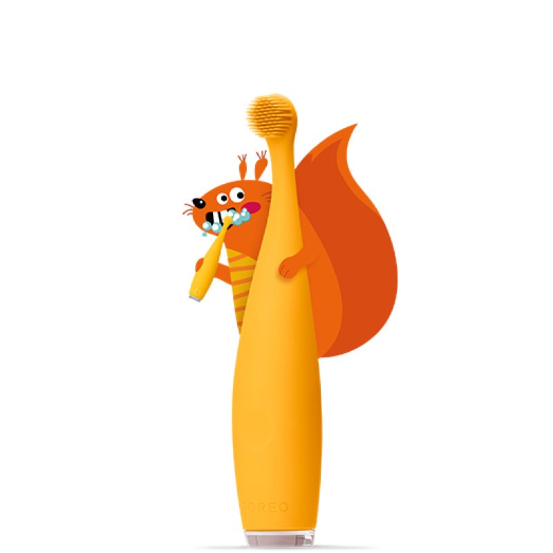 FOREO ISSA Baby Gentle Sonic Toothbrush for Babies Aged 0 to 4 Sunflower Yellow