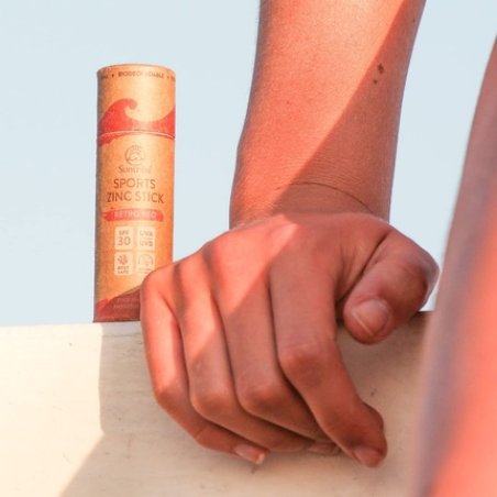 Suntribe Mineral Bio Sunstick with Zinc SPF 30 100% Mineral UV Filter (Zinc Oxide) - Reef Safe - 100% Natural