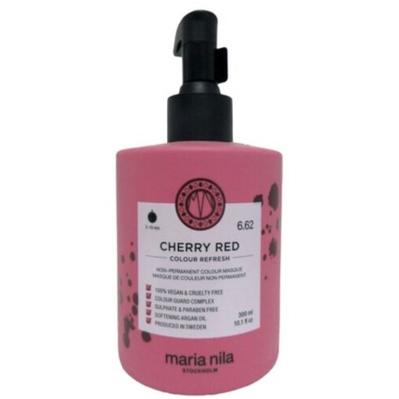 Maria Nila Colour Refresh Cherry Red 10.1 fl oz/300ml - Revolutionary Color Depositing Conditioner