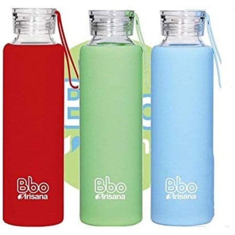 Irisana Bbo Borosiclicat Reusable Bottle 550 Ml Red
