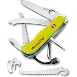 Victorinox Rescue Tool Swiss Army Pocket Knife Large Multi Tool 13 Functions Window Breaker Saw Yellow
