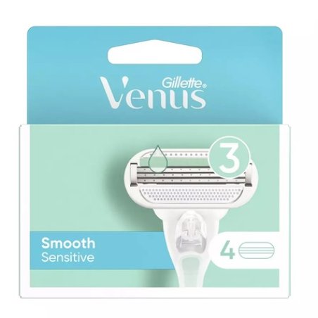 Venus Smooth Sensitive Replacement Blades For Women's Razor - 4 Pieces