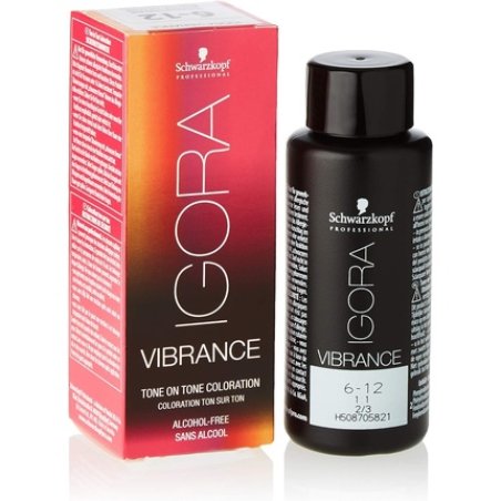 Schwarzkopf Professional Igora Vibrance Tone on Tone Hair Colour 6-12 Dark Blonde Cendré Ash 60ml