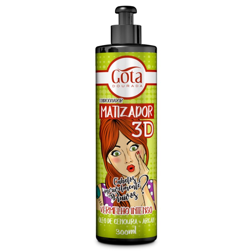 Gota Dourada Matting 3D Rouge 300 ml