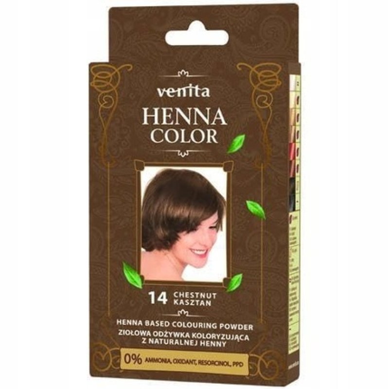 Venita Henna Color Hair Dye 14 Chestnut 25ml