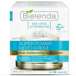 Bielenda Skin Clinic Super Power Mezo Hydrating Anti-Age Face Cream Serum Tonic