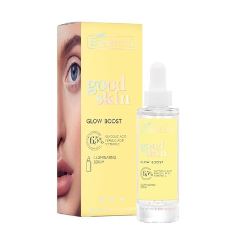 Bielenda Good Skin Glow Boost Brightening Serum with Glycolic Acid and Vitamin C