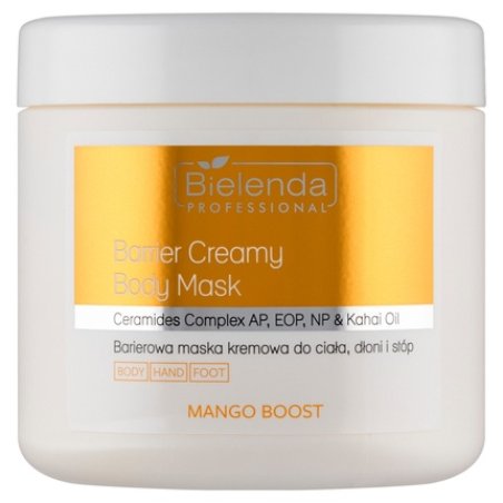 Bielenda Professional Mango Boost Barrier Cream Mask For Body, Hands, And Feet 600g