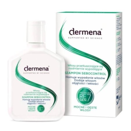 Dermena Sebocontrol Shampoo For Oily Excessively Falling Hair - 200 Ml
