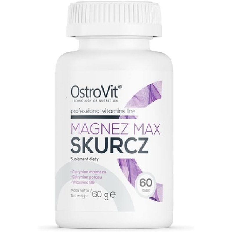 OstroVit Magnez Max Skurcz 60 Tablets