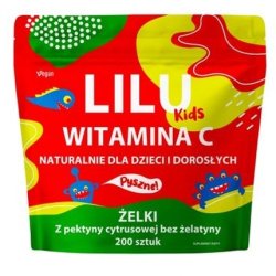 Lilu Children's Chewable Vitamin C Gummies - 200 Tablets For Immune Health And Support