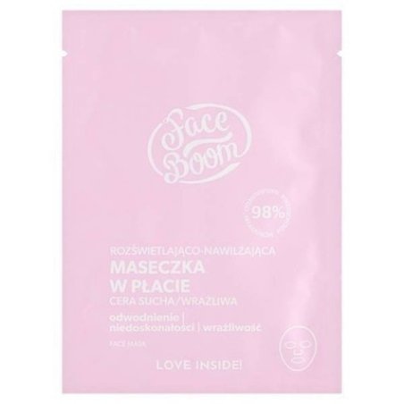Bielenda Faceboom Brightening and Moisturizing Sheet Mask 15g