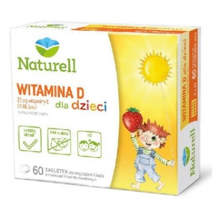 Naturell Vitamin D For Children - 60 Tablets