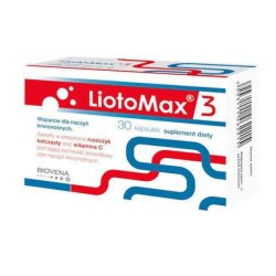 LiotoMax 3 Blood Vessel Function 30 Capsules Gorse Extract and Vitamin C, Zinc