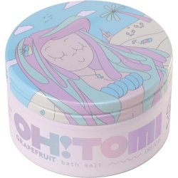 OH!TOMI Body Care Bath Salt 300g - Relaxing Foot Bath and Stress-Relieving Aromatherapy with Grapefruit Scented Mineral