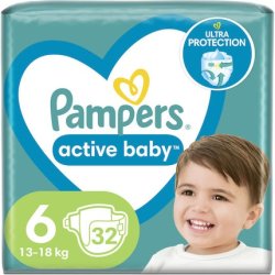 Pampers Active Baby Max Size 6 3x32 Pack