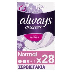 Always Discreet Liners Normal 4x28