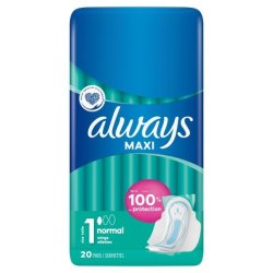 Always Maxi Monthly Pads Normal Plus By Always